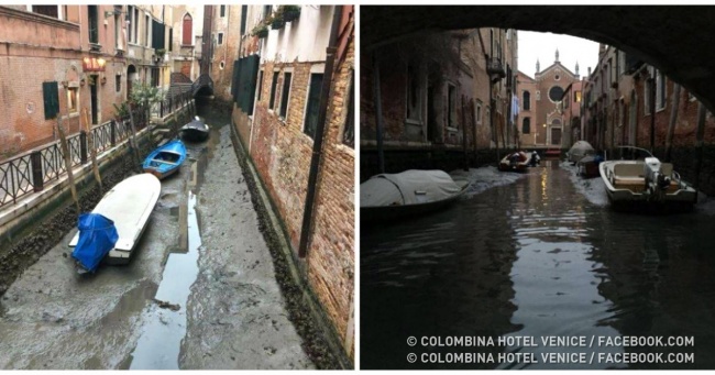 Канали Венеції залишилися без води, і ці фотографії варто побачити