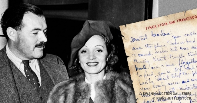 Хемінгуей десятиліття писав цій актрисі любовні послання. Одне з них коштує $ 30 тис.
