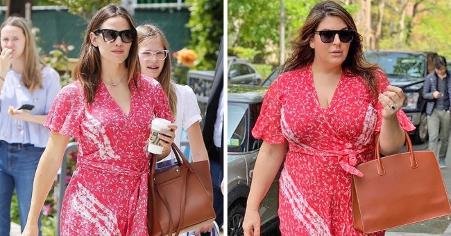 Жінка копіює фотографії знаменитостей, щоб показати, що розмір не повинен впливати на стиль