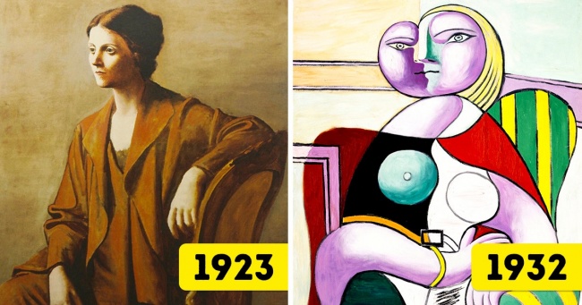 14 знаменитих художників, чиї картини різко змінилися всього за десятиліття