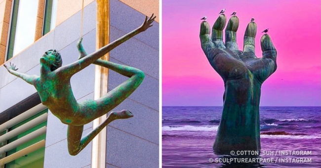 15 фантастичних скульптур, які ламають закони фізики