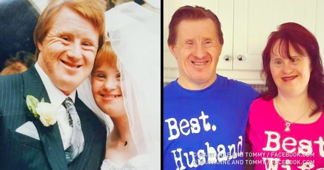 Пара відзначила 23-ю річницю весілля, а заодно довела, що для кохання немає перешкод